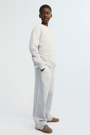 H&M Wide-leg Brushed-inside Joggers