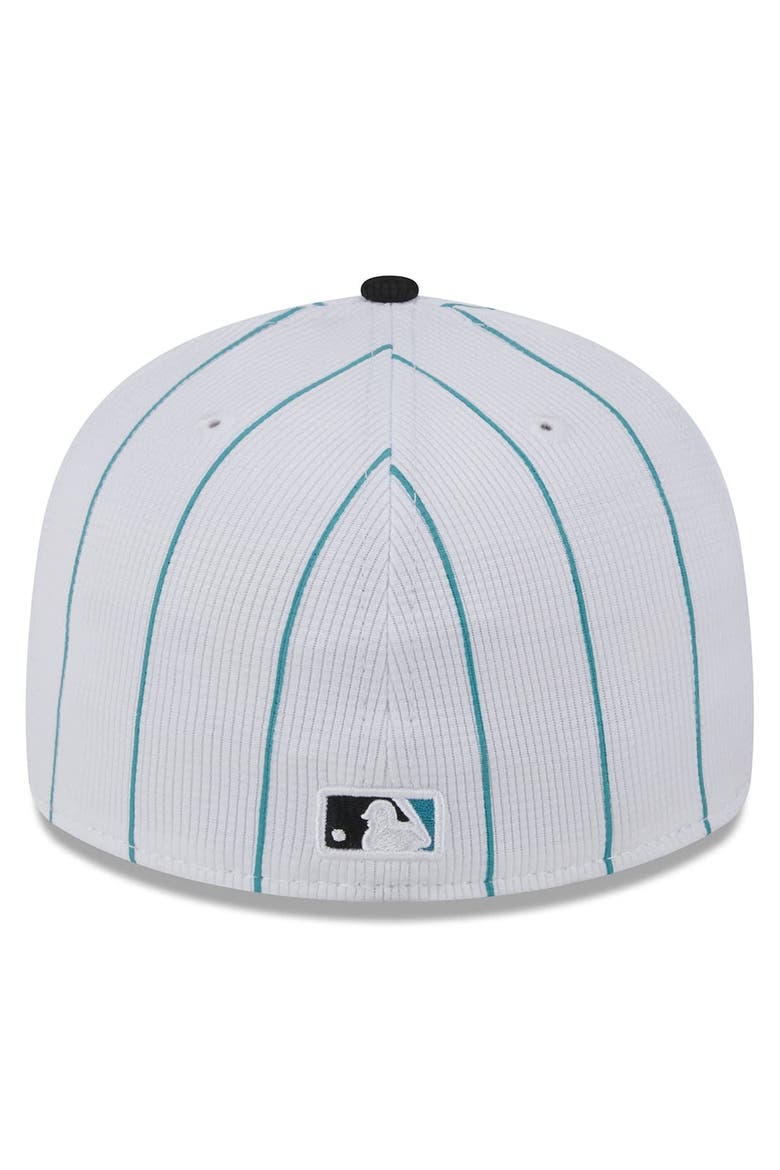 Men's New Era  White Miami Marlins 2025 Batting Practice Low Profile 59FIFTY Fitted Hat, Alternate, color, White