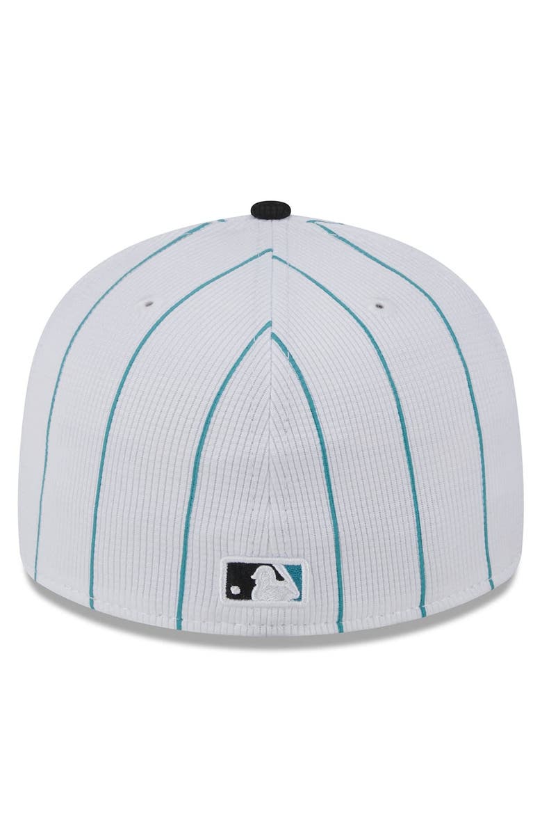 New Era Men's New Era White Miami Marlins 2025 Batting Practice Low Profile 59FIFTY Fitted Hat, Alternate, color, White