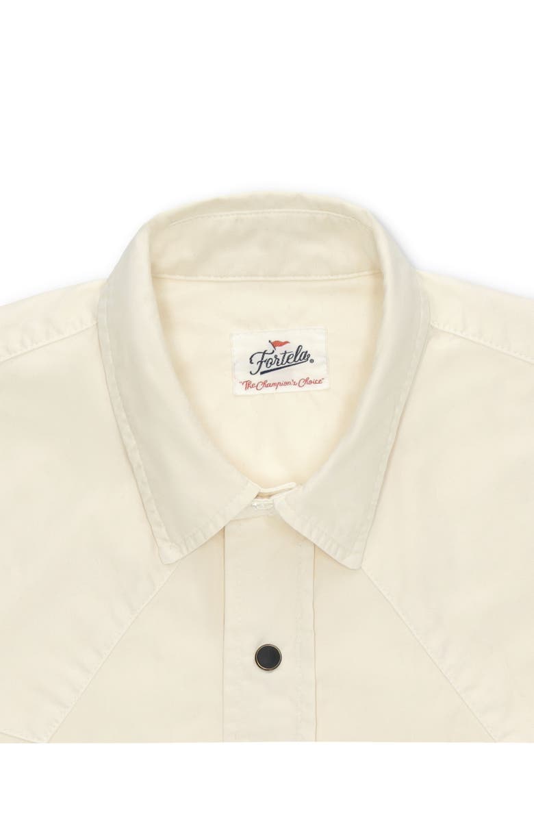 Fortela Kayace Texan Cotton Shirt, Alternate, color, Off White