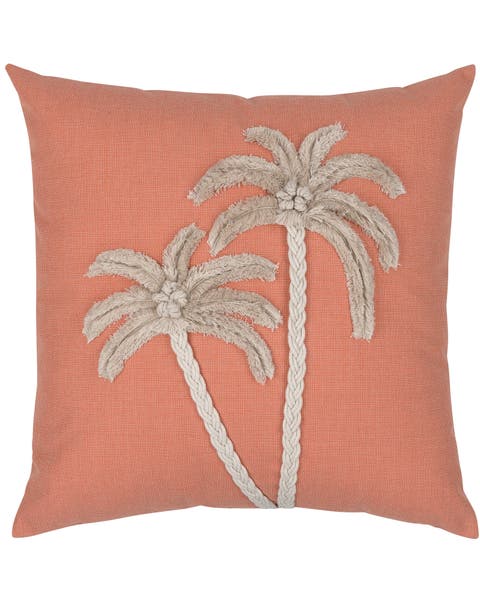 Escape Handmade Applique Indoor & Outdoor Woven Accent Pillow
