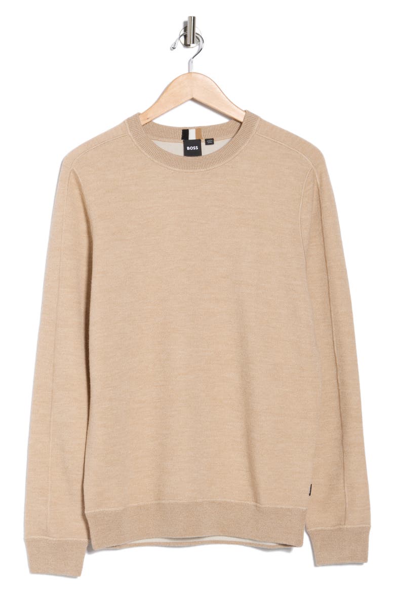Onore Virgin Wool Sweater, Alternate, color, MEDIUM BEIGE