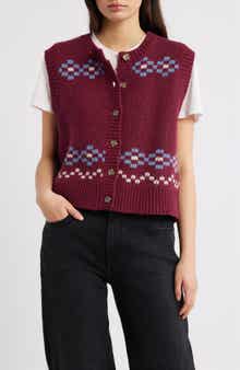Damson Madder Sofie Wool Sweater Vest