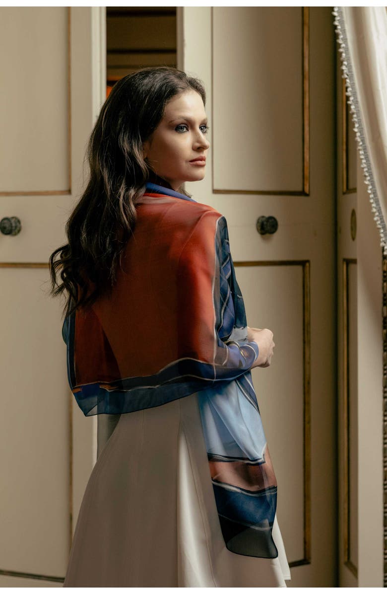 Elizabetta Simona - Silk Scarf/Shawl for Women, Main, color,