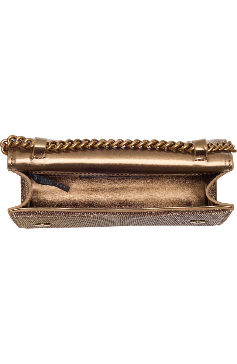 Kurt Geiger London KGL Glitter Clutch, Alternate, color, Bronze