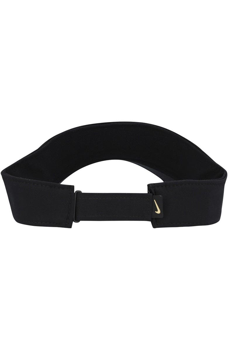 Nike Men's Nike Wake Forest Demon Deacons Black Sideline Performance Visor, Alternate, color, 