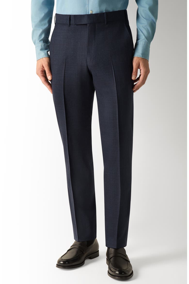 Two-Piece Wool Suit, Alternate, color, NAVY BLUE
