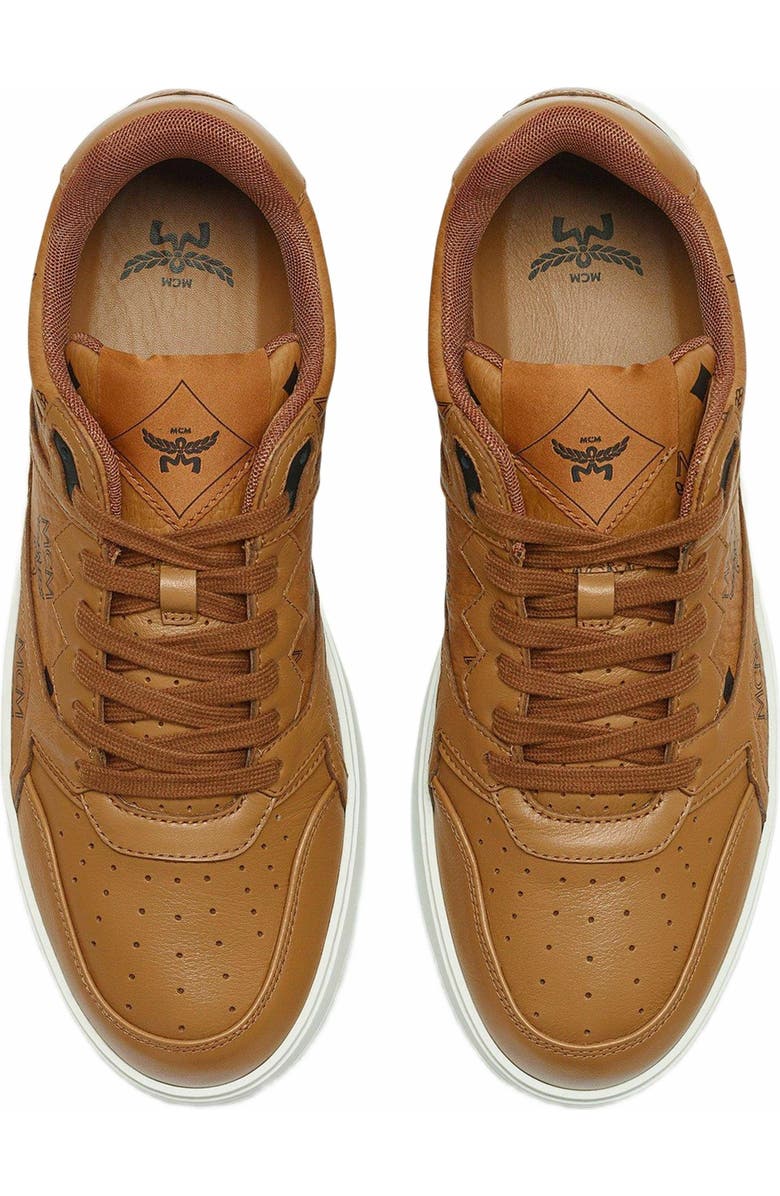 MCM Neo Terrain Lo Sneakers in Visetos, Alternate, color,