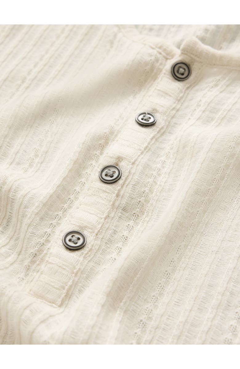 John Varvatos Araujo Regular Fit Rib Henley, Alternate, color, Marble