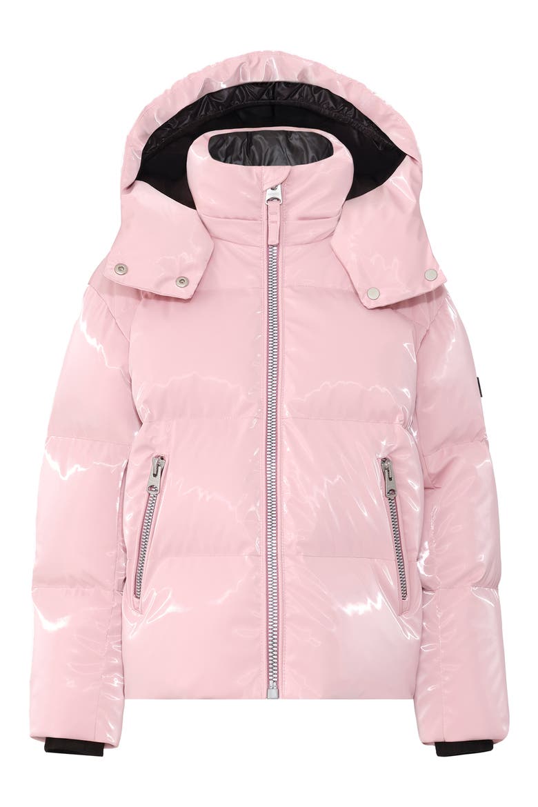 Kids' Jesse Quilted Hooded Jacket, Main, color, SOFT PINK