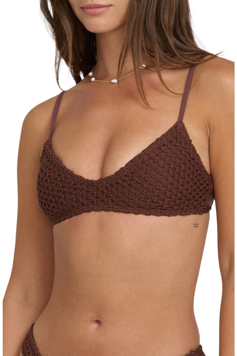 Twisted Tides Bikini Top, Alternate, color, ESPRESSO