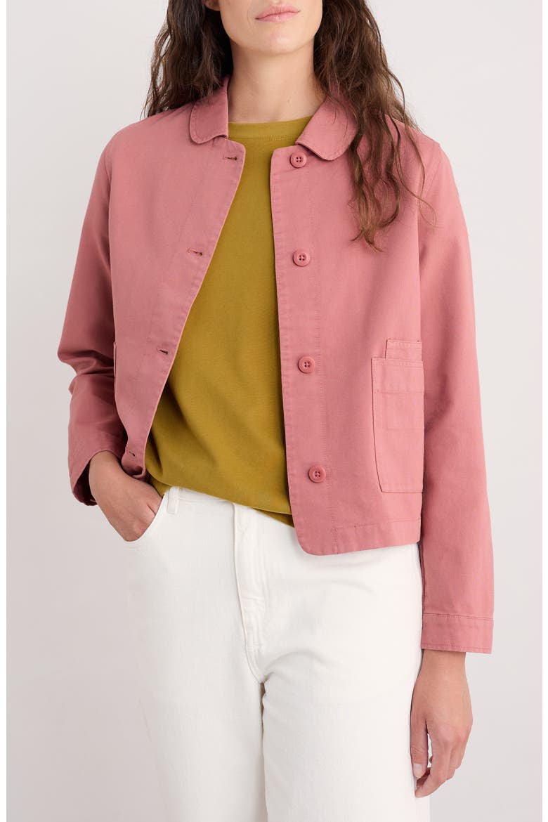 Coombe Lane Organic Cotton Chore Jacket, Main, color, DUSTY ROSE