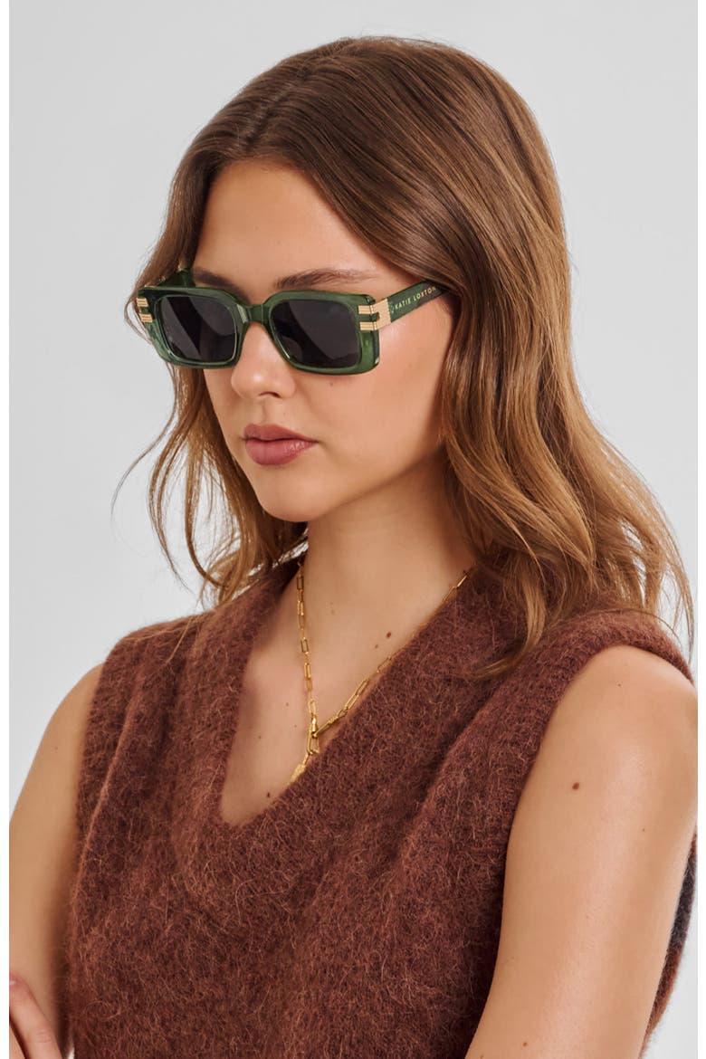 Malibu Sunglasses, Alternate, color, Transparent Green
