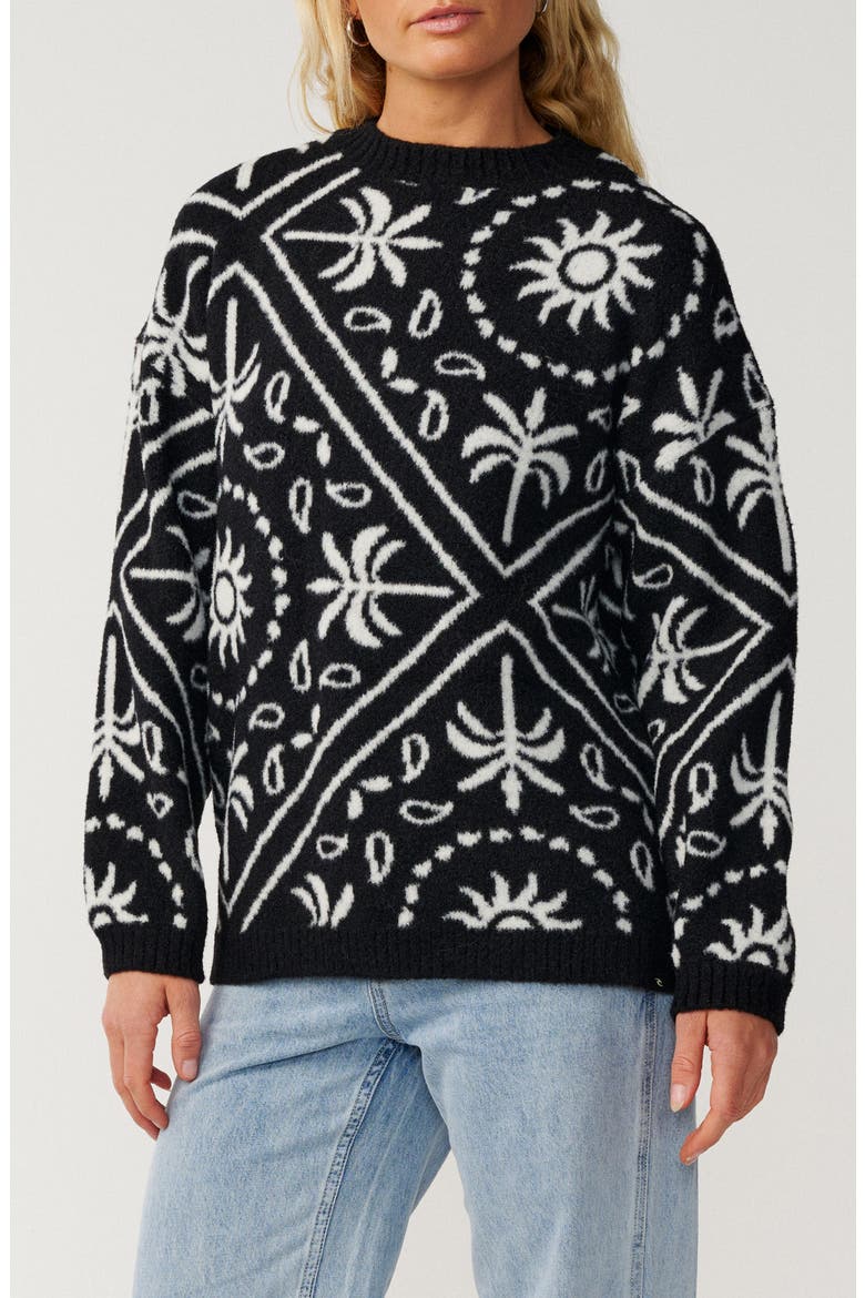 Bossa Nova Sweater, Main, color, BLACK
