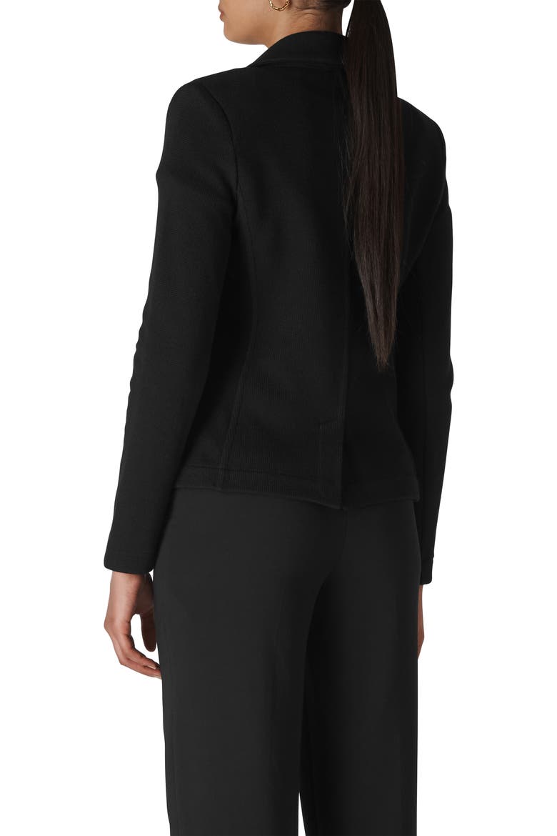 Slim Jersey Jacket, Alternate, color, BLACK