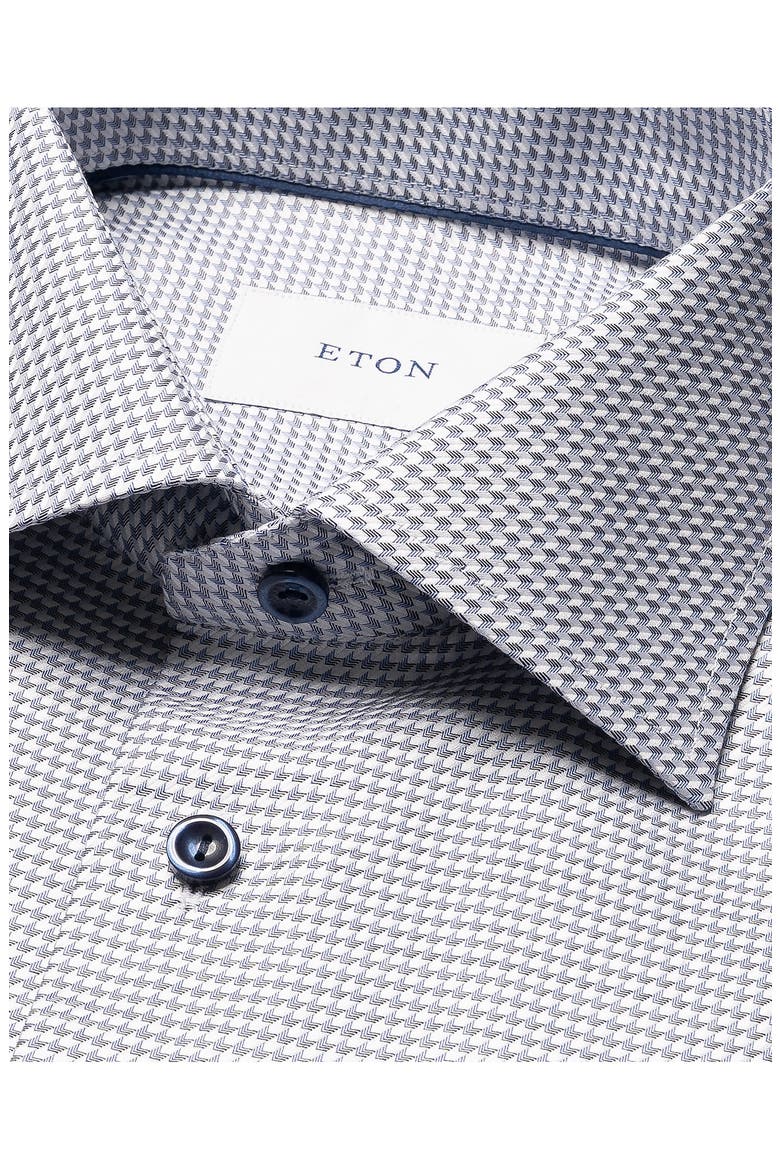 Contemporary Fit Houndstooth Dress Shirt, Alternate, color, NAVY