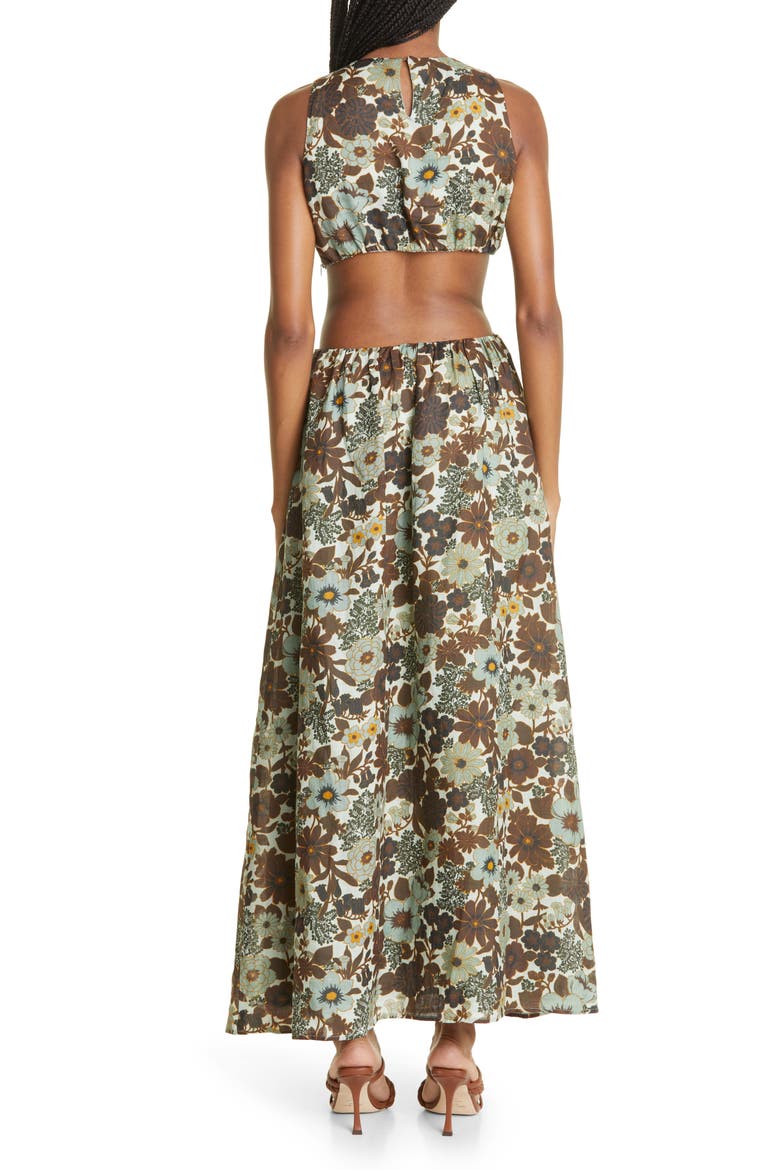 Constantine Cutout Maxi Dress, Alternate, color, CONSTANTINE PRINT