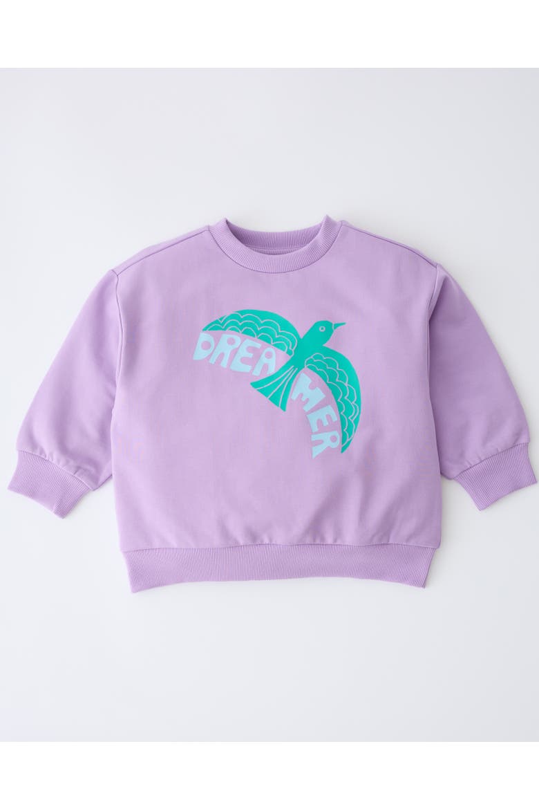 Graphic Sweatshirt, Main, color, Purple Bird