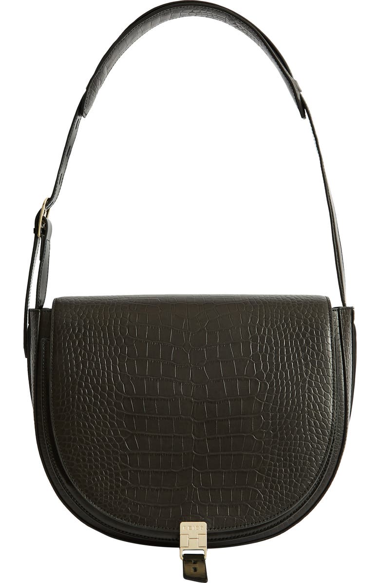 Reiss Hurlingham Leather Shoulder Bag, Main, color,