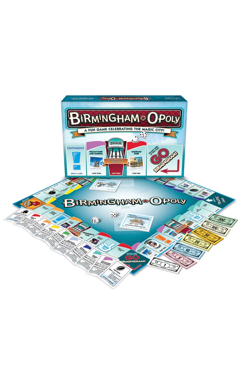 Late for the Sky Birminghamopoly Family Board Game, Alternate, color, Multicolored