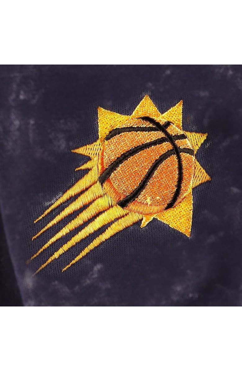 THE WILD COLLECTIVE Unisex The Wild Collective Purple Phoenix Suns Tonal Acid Wash Pullover Hoodie, Alternate, color, Purple