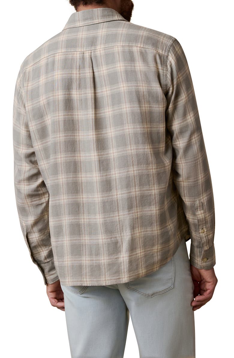 Faherty Palmetto Plaid Button-Up Shirt, Alternate, color, Shore Sage Plaid