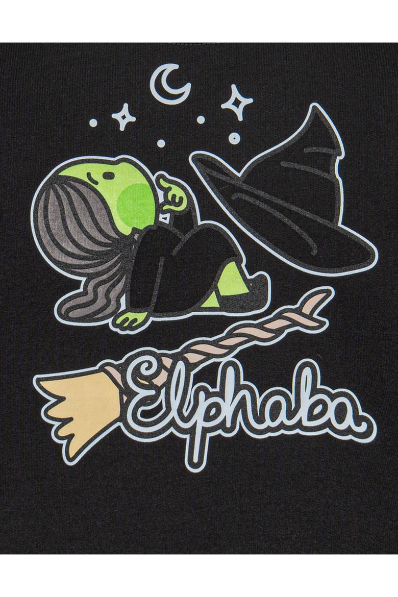 2-Piece Fleece Sweatshirt and Flare Leggings Set, Alternate, color, Elphaba Black Grey