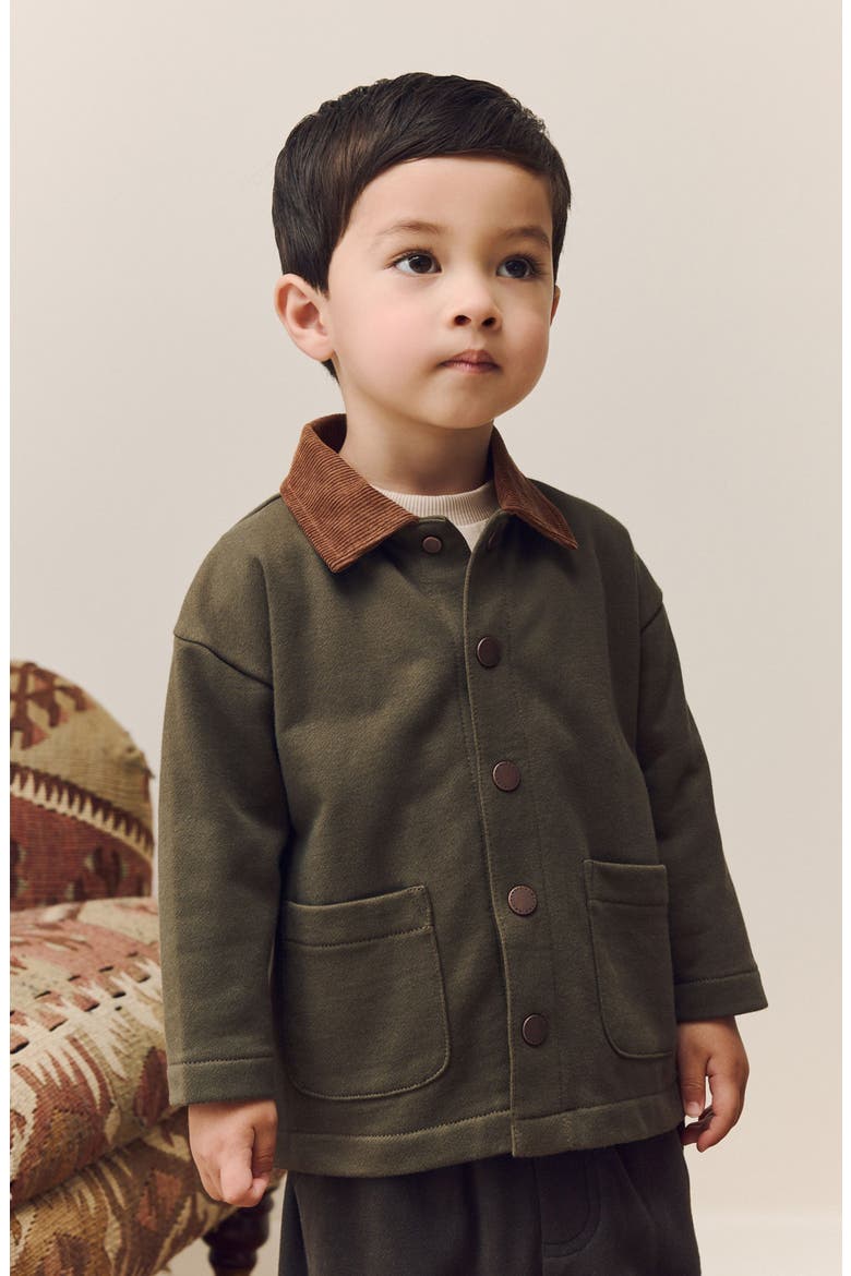 Kids' Jersey Jacket, T-Shirt & Joggers Set, Alternate, color, GREEN