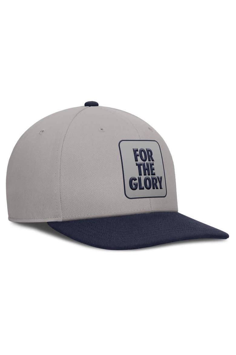 Men's Nike Gray/Navy Penn State Nittany Lions 2025 Sideline Campus Pro Local Snapback Hat, Alternate, color, Gray