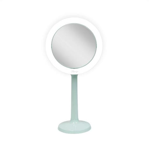 Hudson Lighted Makeup Mirror with 8X/1X Magnifications & Suction Cup