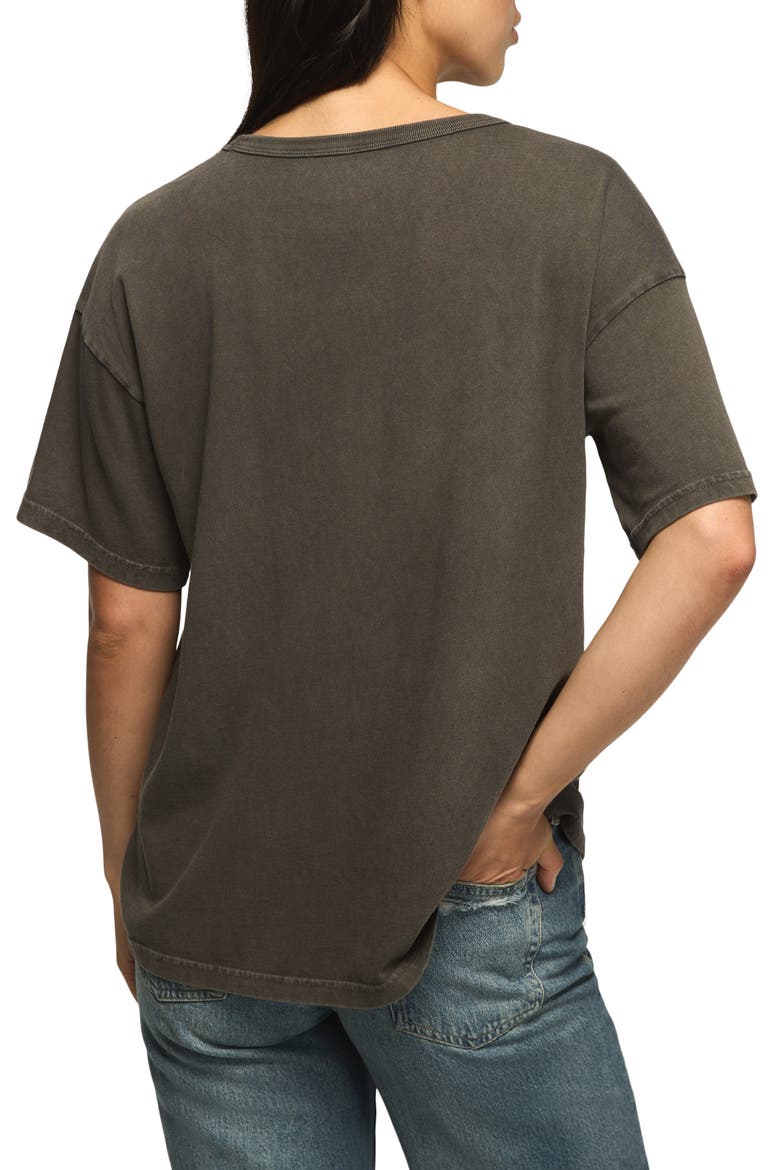 Lucky Lotus Graphic Oversized T-shirt, Alternate, color, RAVEN