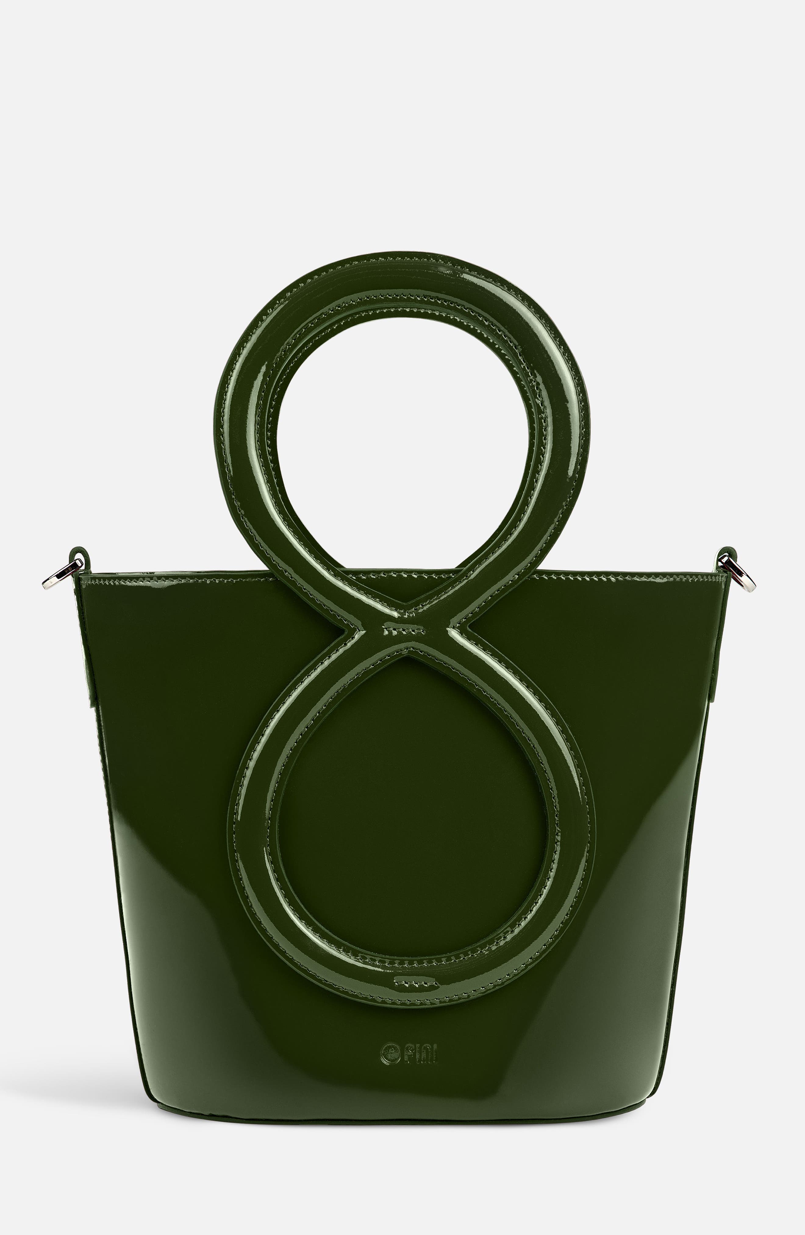 Infinity Bag - Patent Leather Green, Main, color, Green