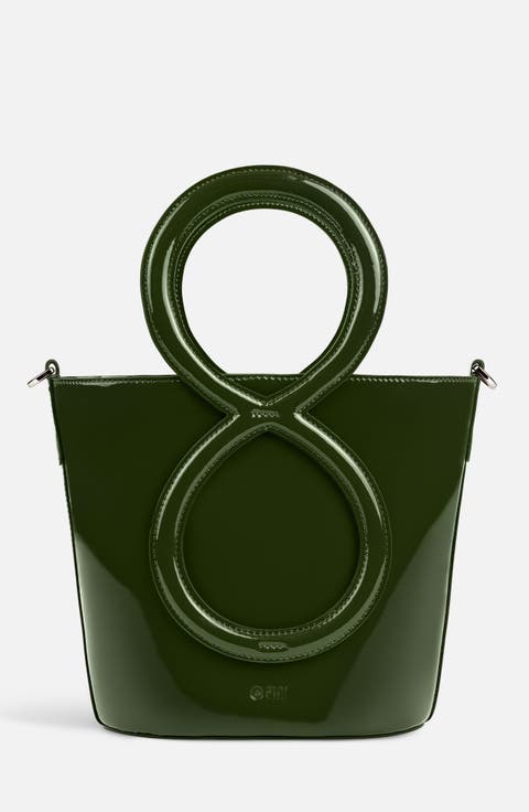 Infinity Bag - Patent Leather Green