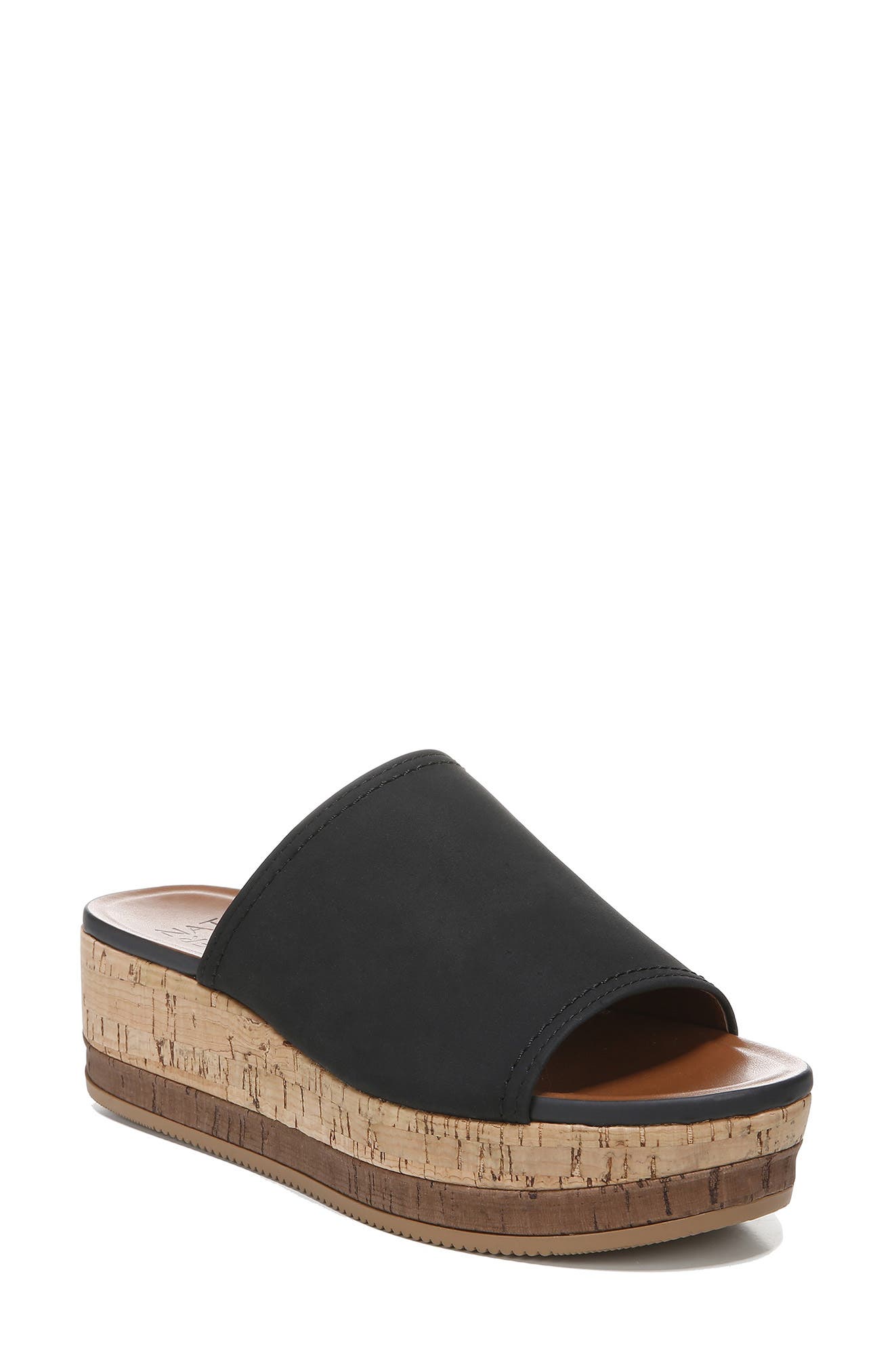 Naturalizer Kirstin Platform Wedge Slide Sandal, Main, color, 