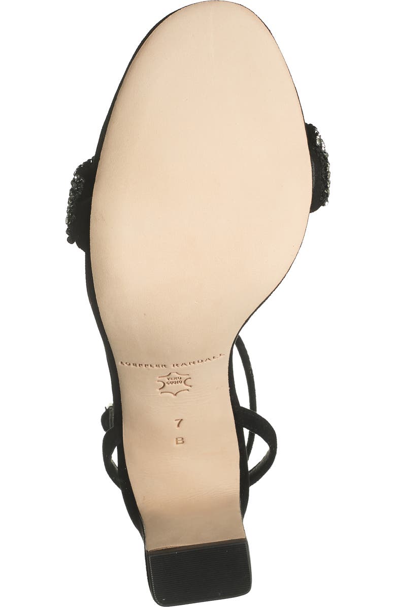 Loeffler Randall Shay Crystal Embellished Ankle Strap Sandal, Alternate, color,