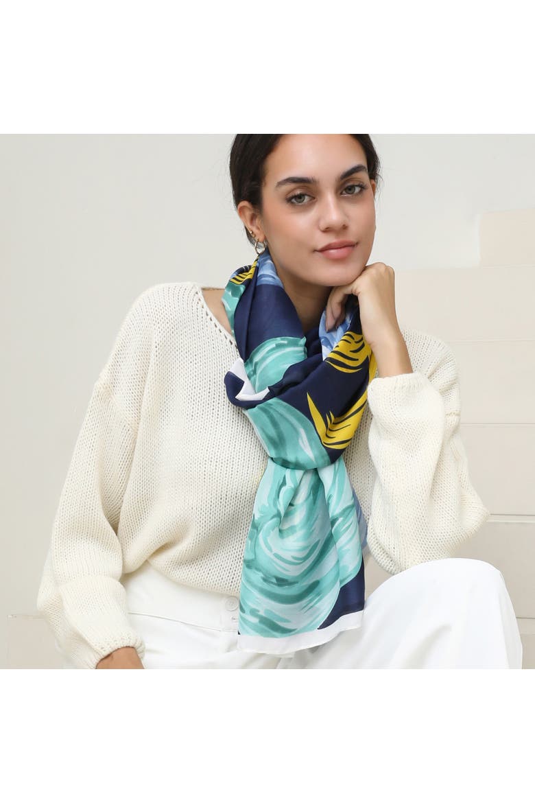 The Catherine Scarf, Alternate, color, Blue