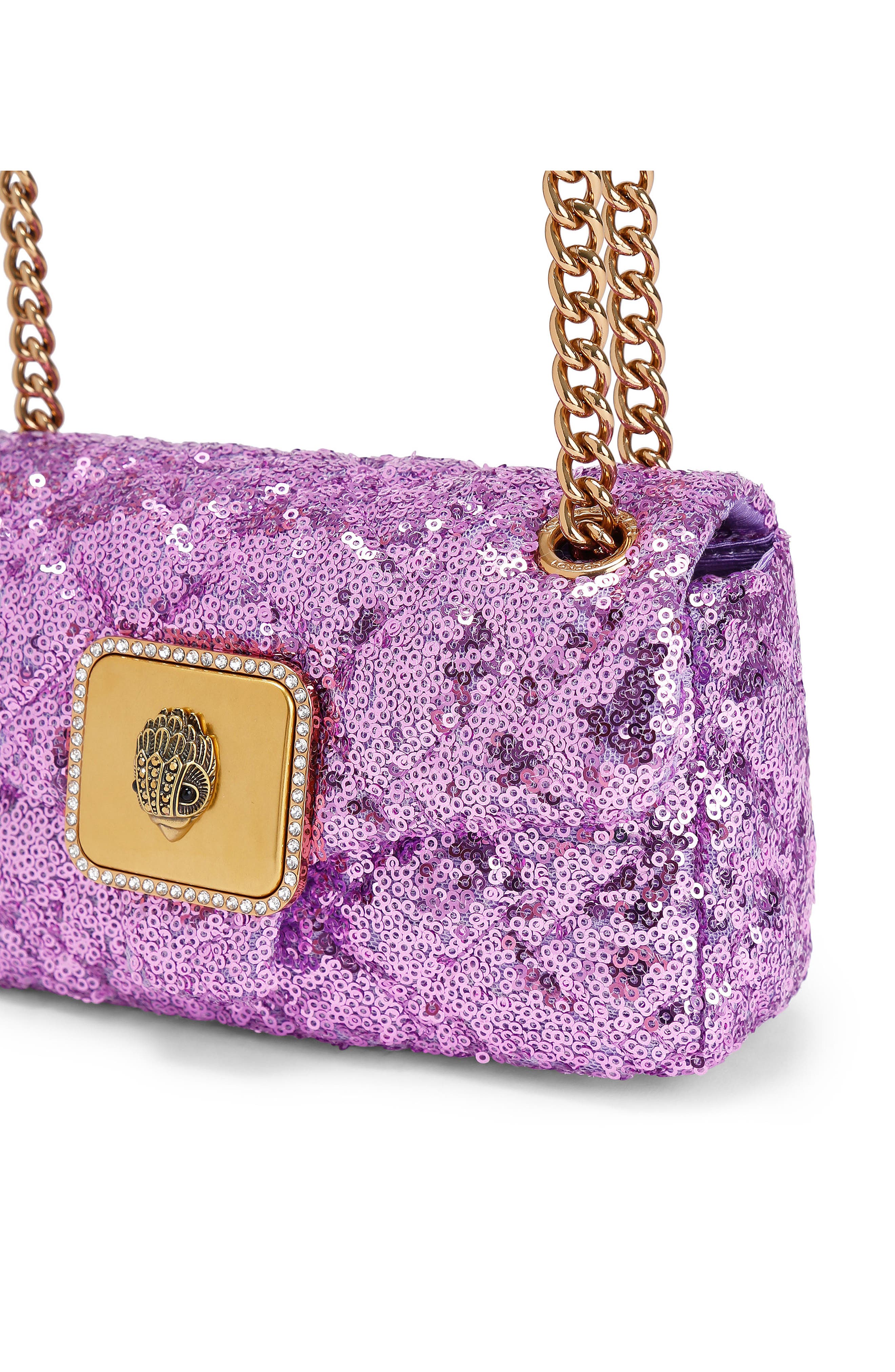 Kurt Geiger London Mini Pimlico Crossbody Bag, Alternate, color, Purple