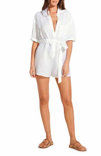 Playa Linen Cover-Up Romper