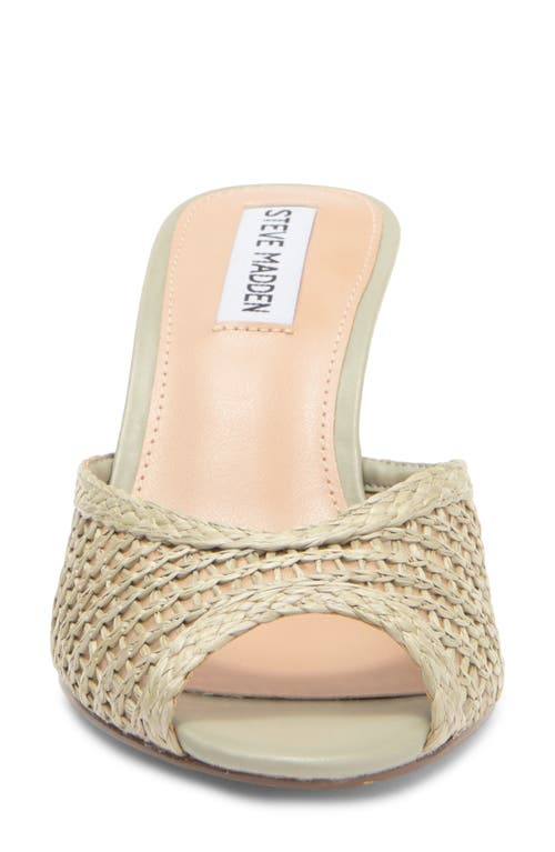 Steve Madden Rowe Woven Mule In Green