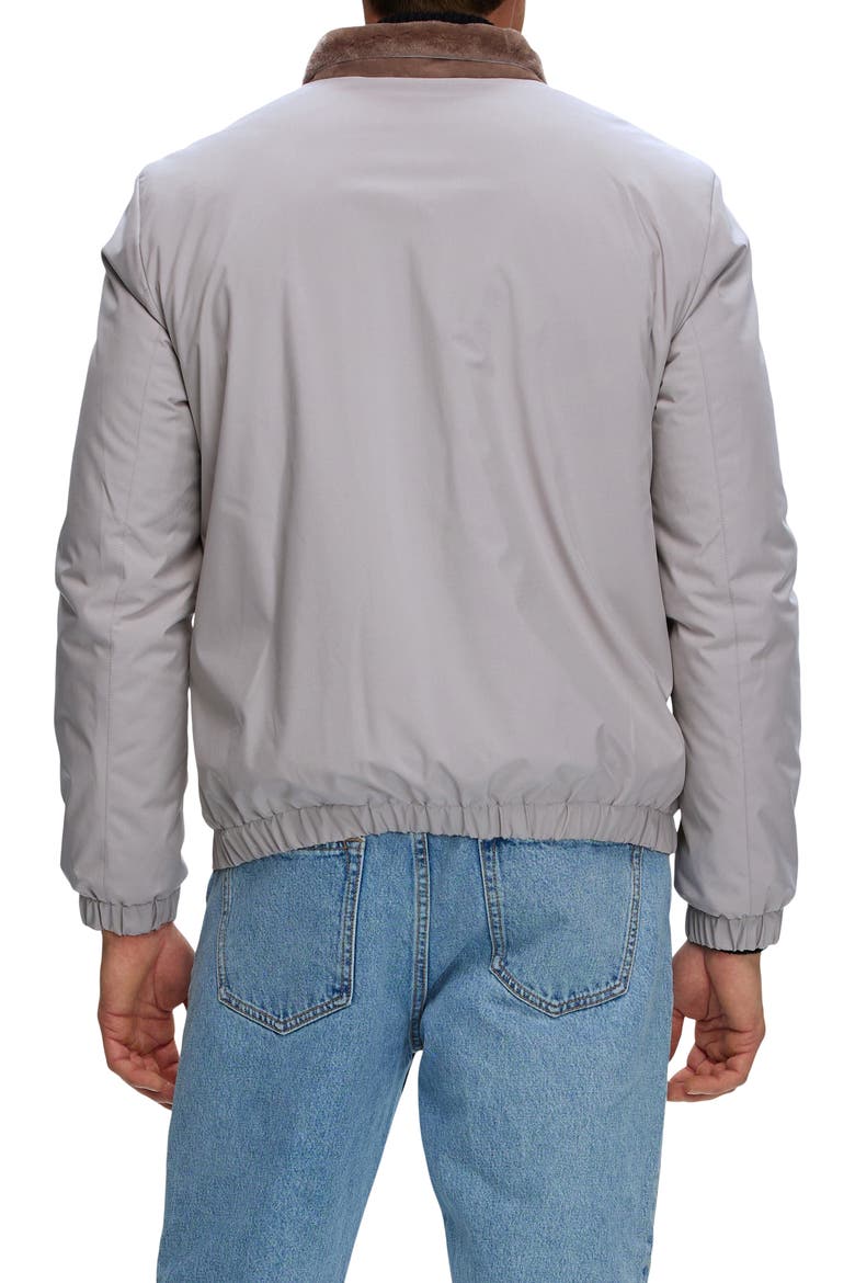 Men's Jacket With Genuine Shearling Lining, Alternate, color, Light Beige