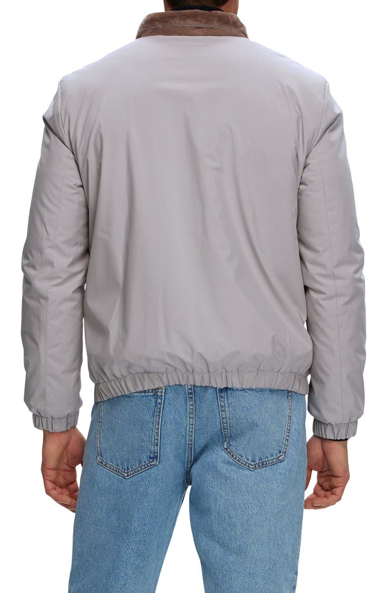 GORSKI Men's Jacket With Genuine Shearling Lining, Alternate, color, Light Beige