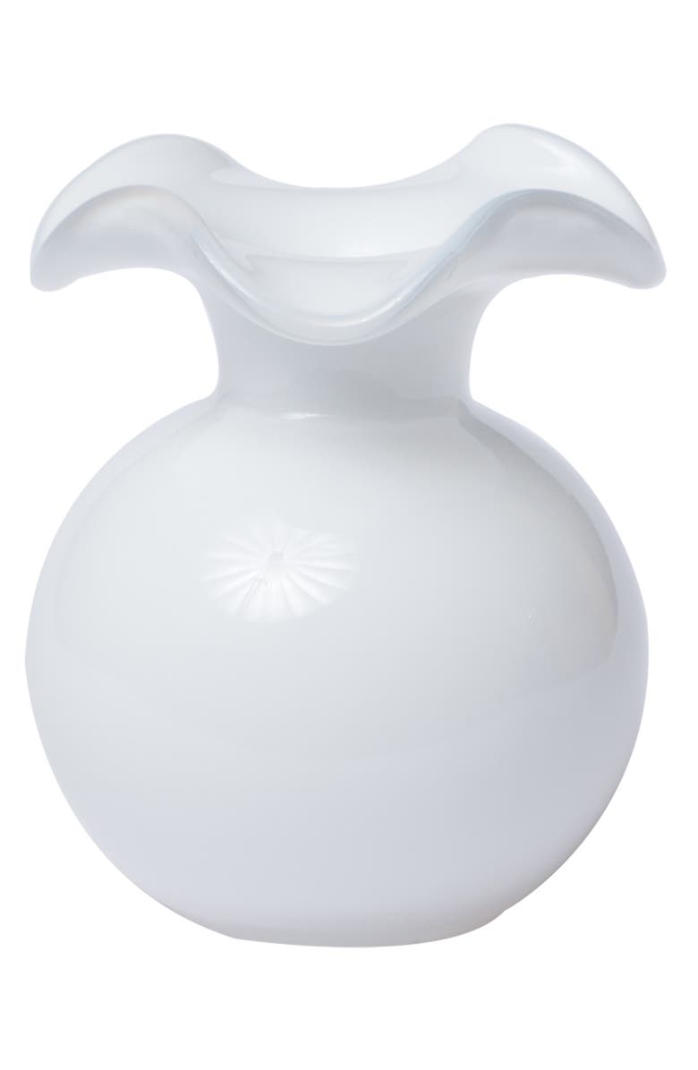VIETRI Hibiscus Bud Vase, Main, color, White