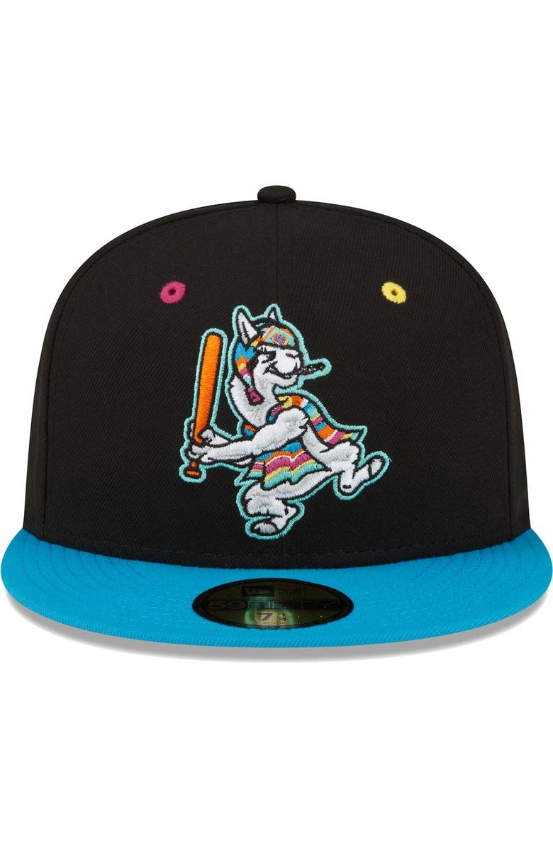 New Era Men's New Era Black/Royal Hickory Crawdads Copa De La Diversion 59FIFTY Fitted Hat, Alternate, color, Black