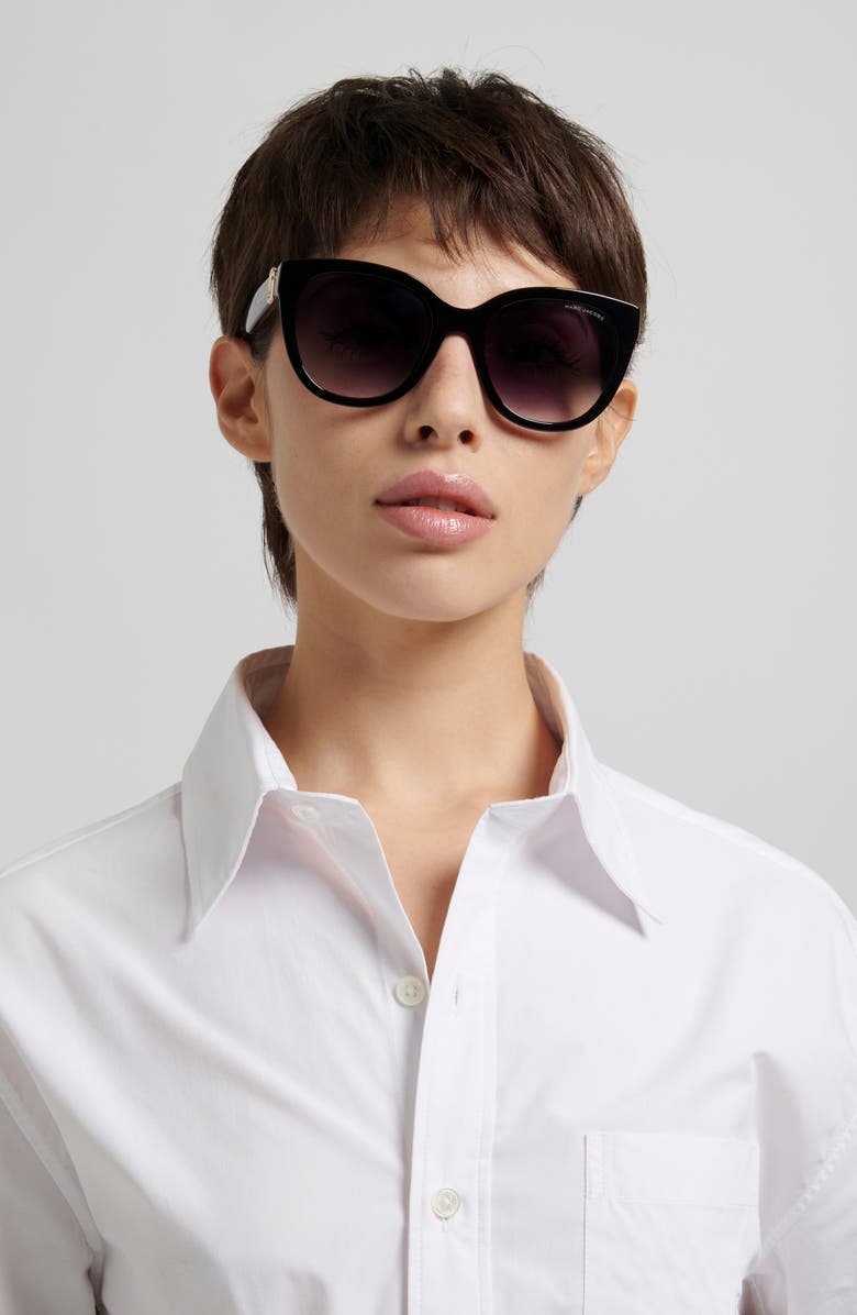 Marc Jacobs 54mm Cateye Sunglasses, Alternate, color, 