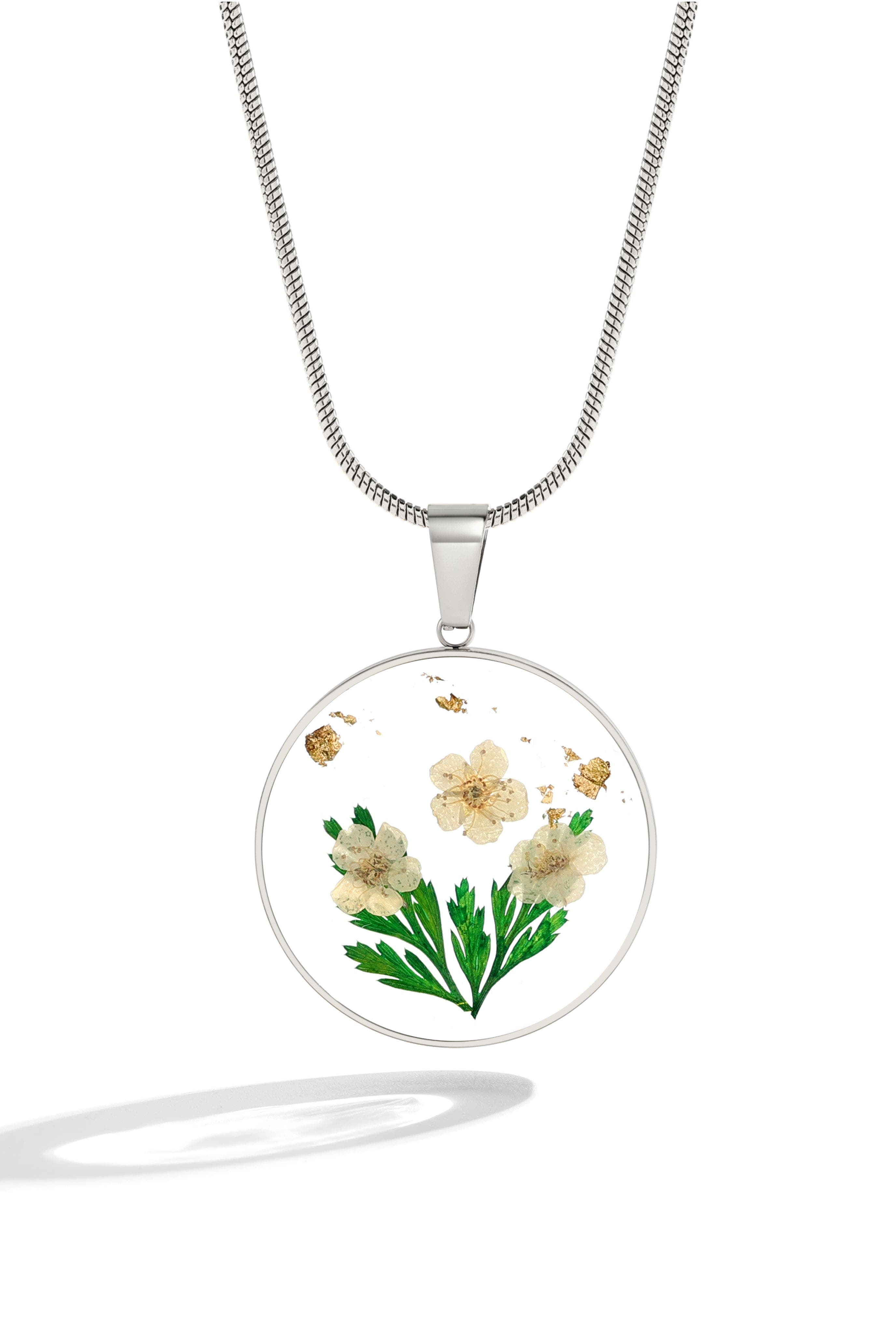 Silver / January Carnation