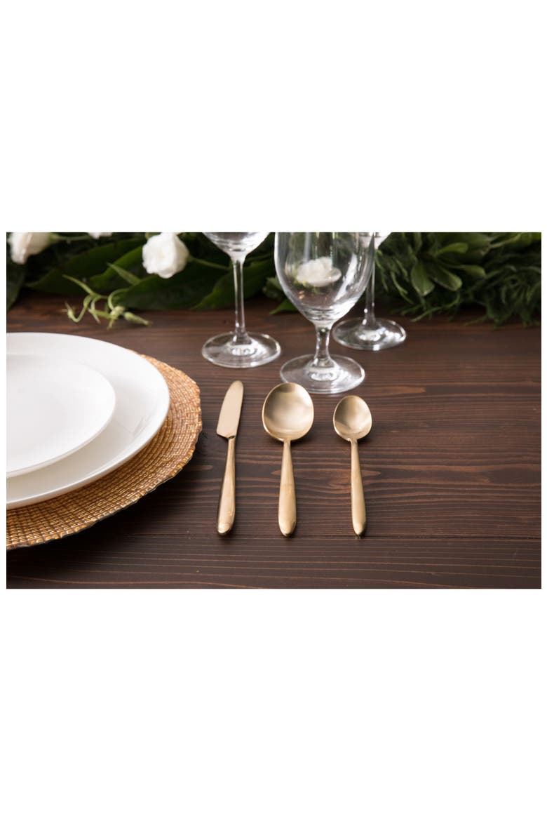 Velo 5-Piece Place Setting, Alternate, color, GOLD
