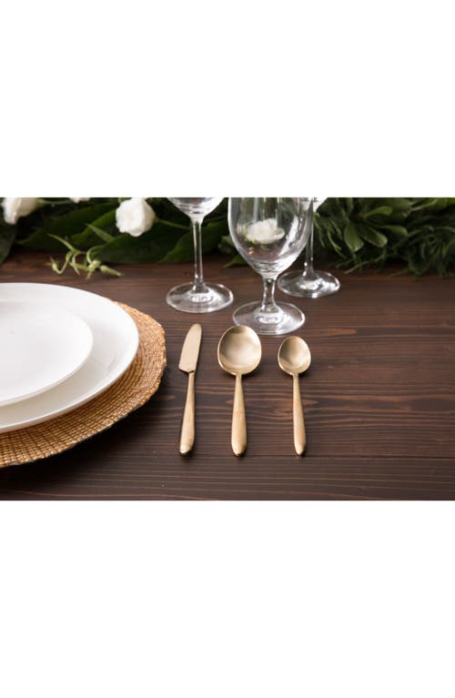 Fortessa Velo Brushed Gold Plated 5-piece Place Setting Set In Gold
