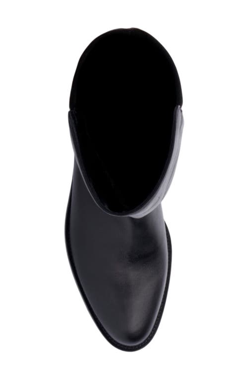 Aquatalia Natessa Stretch Suede Knee Boots In Black