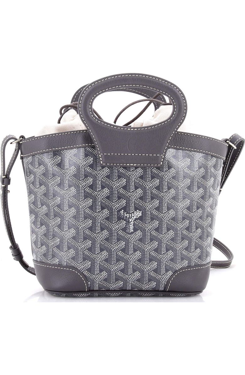 Pre-Owned Goyard Beluga Bag Coated Canvas Mini, Main, color, Gray