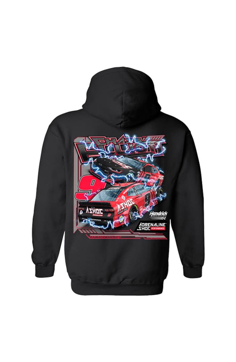 HENDRICK MOTORSPORTS TEAM COLLECTION Men's Hendrick Motorsports Team Collection Black Chase Elliott Car 2-Spot Pullover Hoodie, Alternate, color,